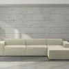 Divano fisso con penisola Asvaldo, Cm 340x170h70,<Dmora Best Sale