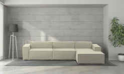 Divano fisso con penisola Asvaldo, Cm 340x170h70,<Dmora Best Sale