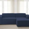 Divano fisso con penisola Ameli, Cm 240x170h70,<Dmora Sale