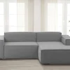 Divano fisso con penisola Ameli, Cm 240x170h70,<Dmora Hot