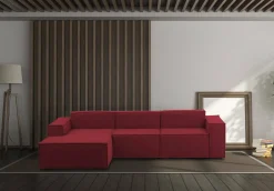 Divano fisso con penisola Alganibra, Cm 300x170h70,<Dmora Hot