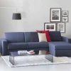 Divano fisso con penisola Atos, Cm 280x95h90,<Dmora New