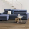 Divano fisso con penisola Akela, Cm 280x95h85,<Dmora Cheap
