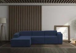 Divano fisso con penisola Dflori, Cm 300x170h70,<Dmora Sale