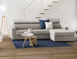 Divano fisso con penisola Ameno, Cm 280x95h85,<Dmora New