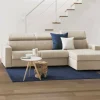 Divano fisso con penisola Angera, Cm 260x95h85,<Dmora Cheap