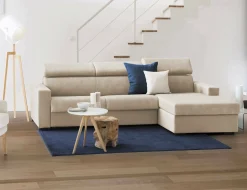 Divano fisso con penisola Ameno, Cm 280x95h85,<Dmora Discount