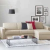Divano fisso con penisola Atos, Cm 280x95h90,<Dmora Discount