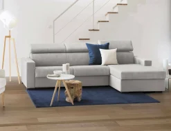 Divano fisso con penisola Ameno, Cm 280x95h85,<Dmora Flash Sale
