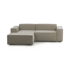 Divano fisso con penisola Assurte, Cm 240x170h70,<Dmora New