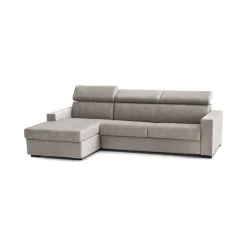 Divano fisso con penisola Aryaly, Cm 280x95h85,<Dmora New