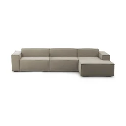 Divano fisso con penisola Asvaldo, Cm 340x170h70,<Dmora Best