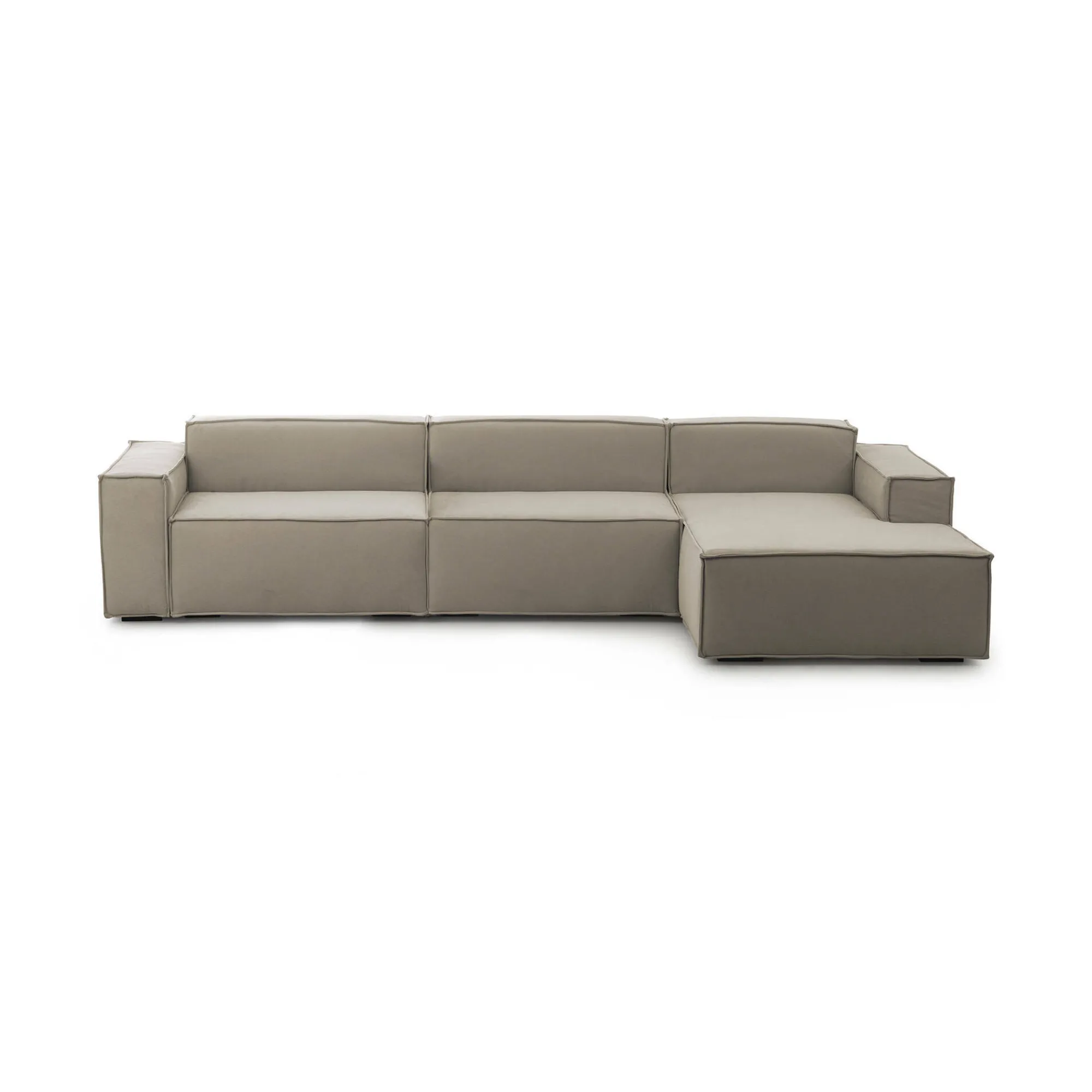 Divano fisso con penisola Asvaldo, Cm 340x170h70,<Dmora Best