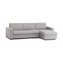 Divano fisso con penisola Atos, Cm 280x95h90,<Dmora Clearance