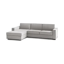 Divano fisso con penisola Anila, Cm 280x95h90,<Dmora Sale