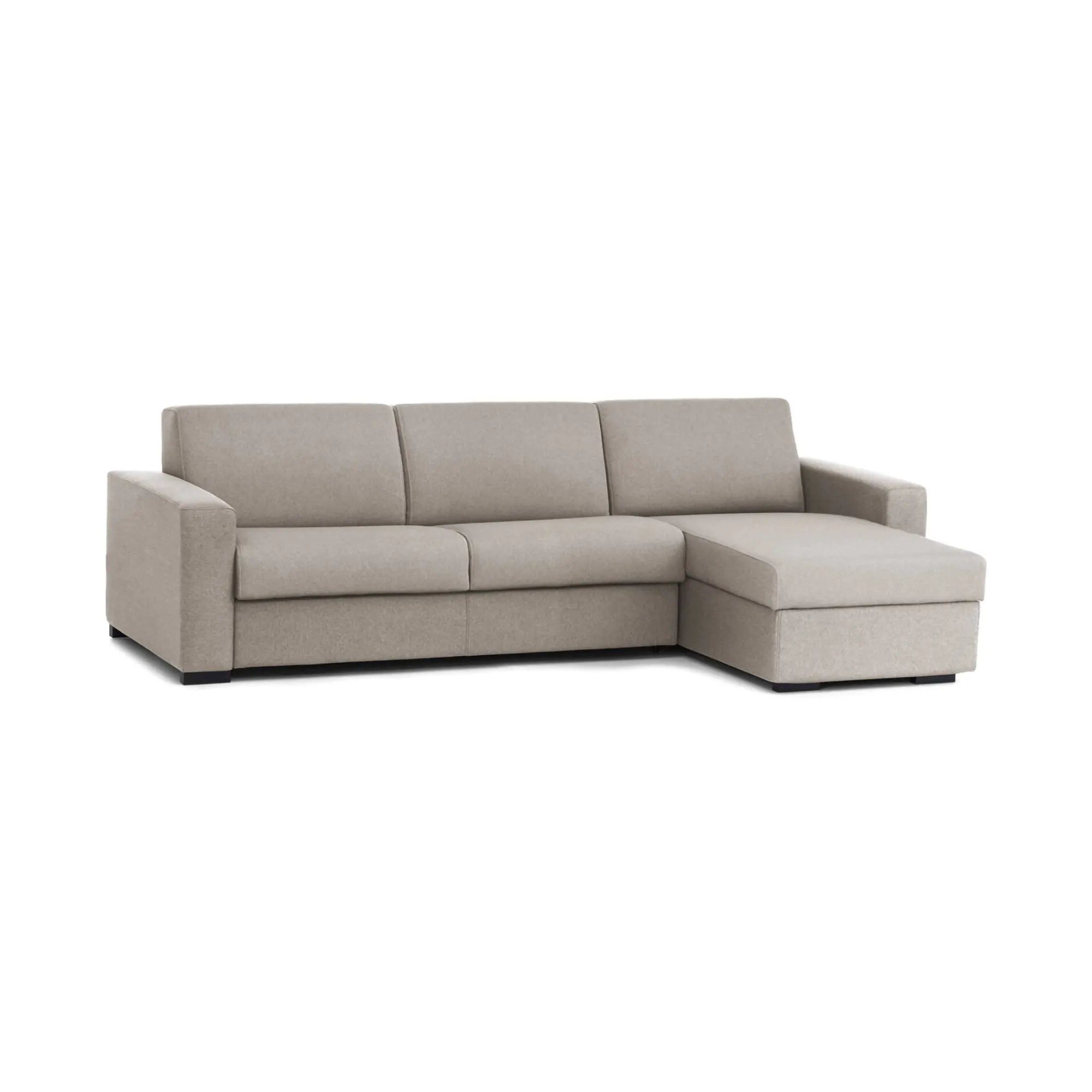 Divano fisso con penisola Azechiele, Cm 260x95h90,<Dmora Discount