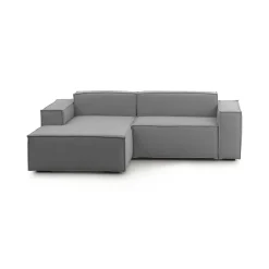Divano fisso con penisola Assurte, Cm 240x170h70,<Dmora Cheap