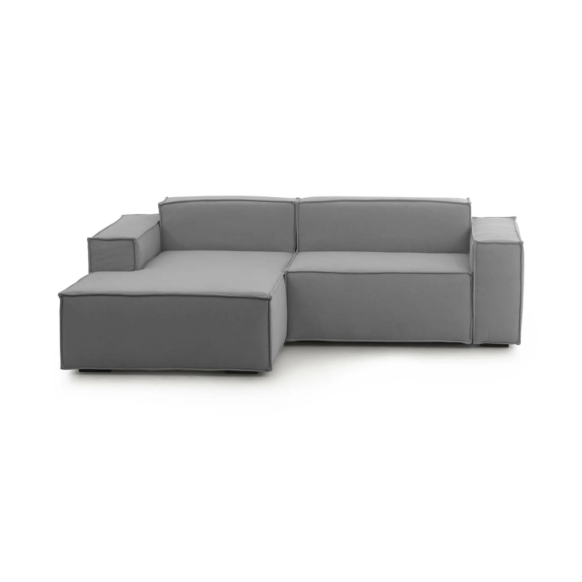 Divano fisso con penisola Assurte, Cm 240x170h70,<Dmora Cheap
