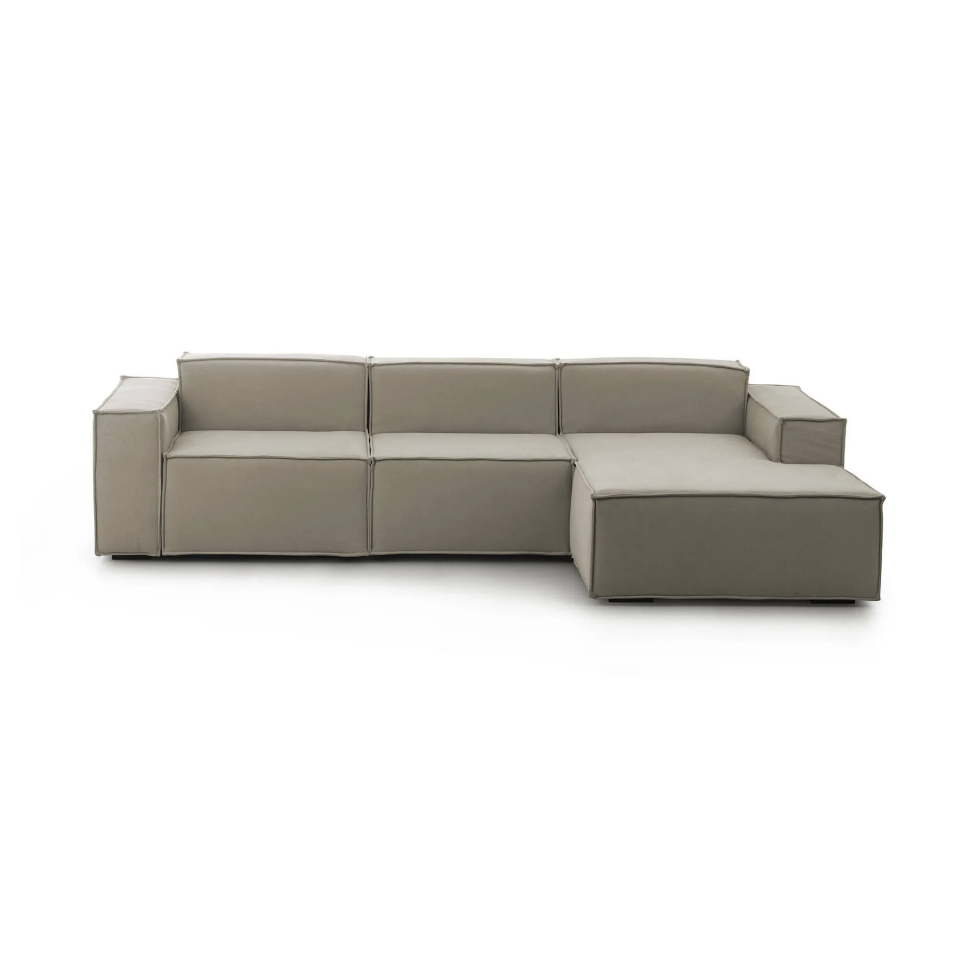 Divano fisso con penisola Ananas, Cm 300x170h70,<Dmora Store