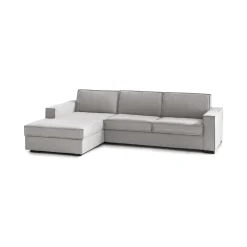 Divano fisso con penisola Sodalite, Cm 260x95h90,<Dmora Online