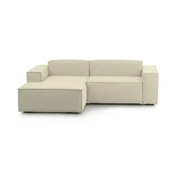 Divano fisso con penisola Alhoa, Cm 220x170h70,<Dmora Flash Sale