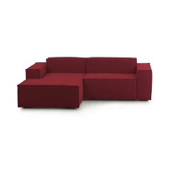 Divano fisso con penisola Assurte, Cm 240x170h70,<Dmora Outlet