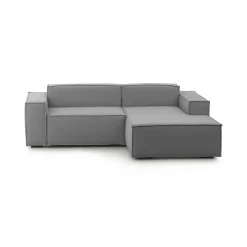 Divano fisso con penisola Ameli, Cm 240x170h70,<Dmora Hot