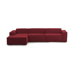 Divano fisso con penisola Atrillo, Cm 340x170h70,<Dmora Hot