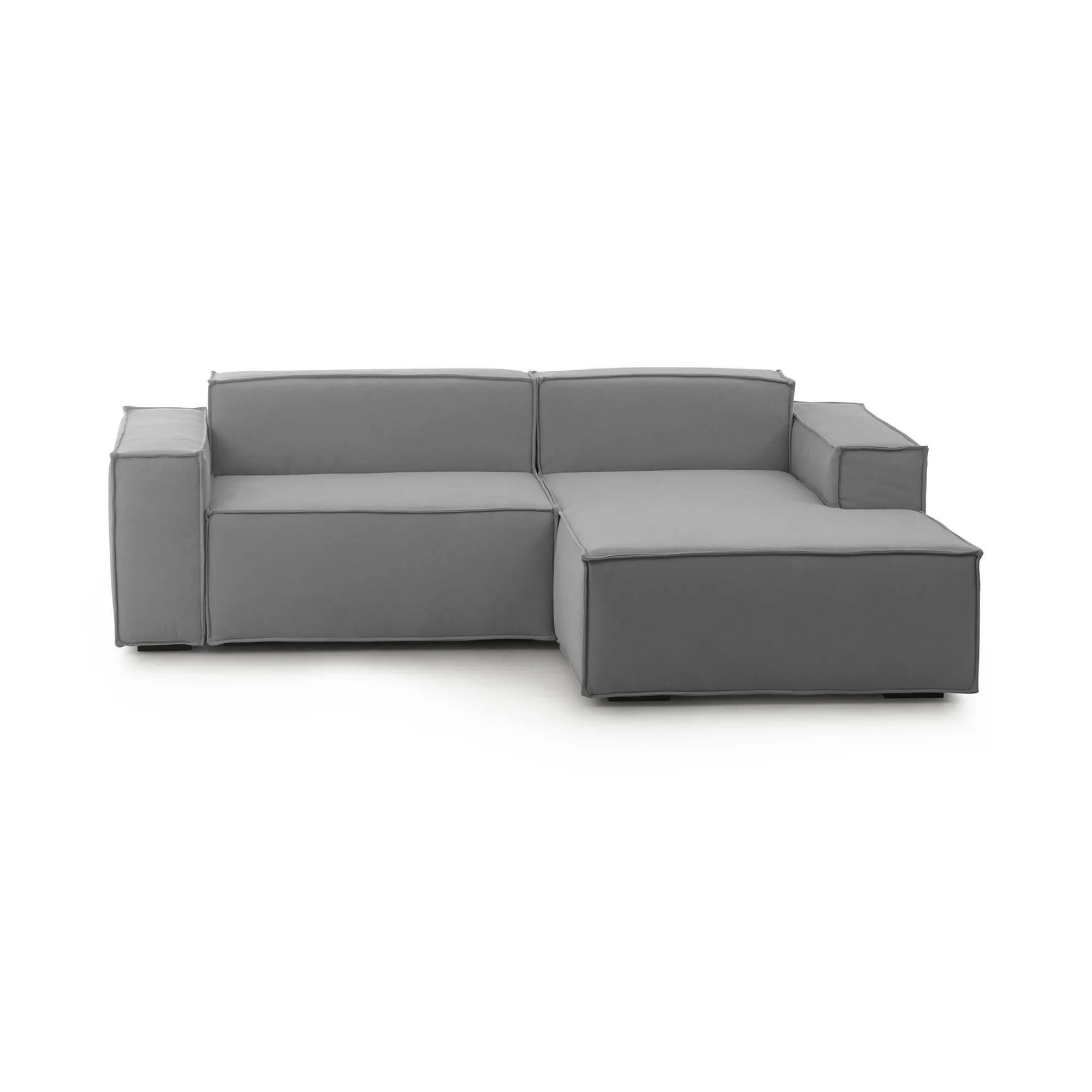 Divano fisso con penisola Amuleto, Cm 220x170h70,<Dmora Online