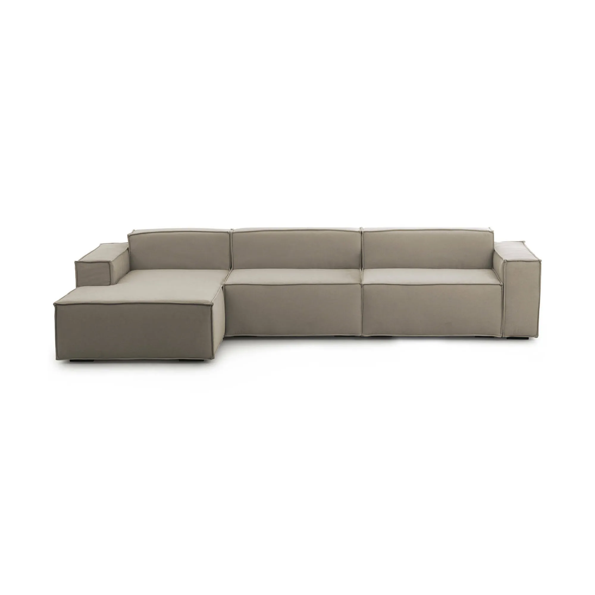 Divano fisso con penisola Atrillo, Cm 340x170h70,<Dmora Best Sale