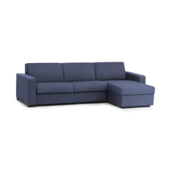 Divano fisso con penisola Atos, Cm 280x95h90,<Dmora New