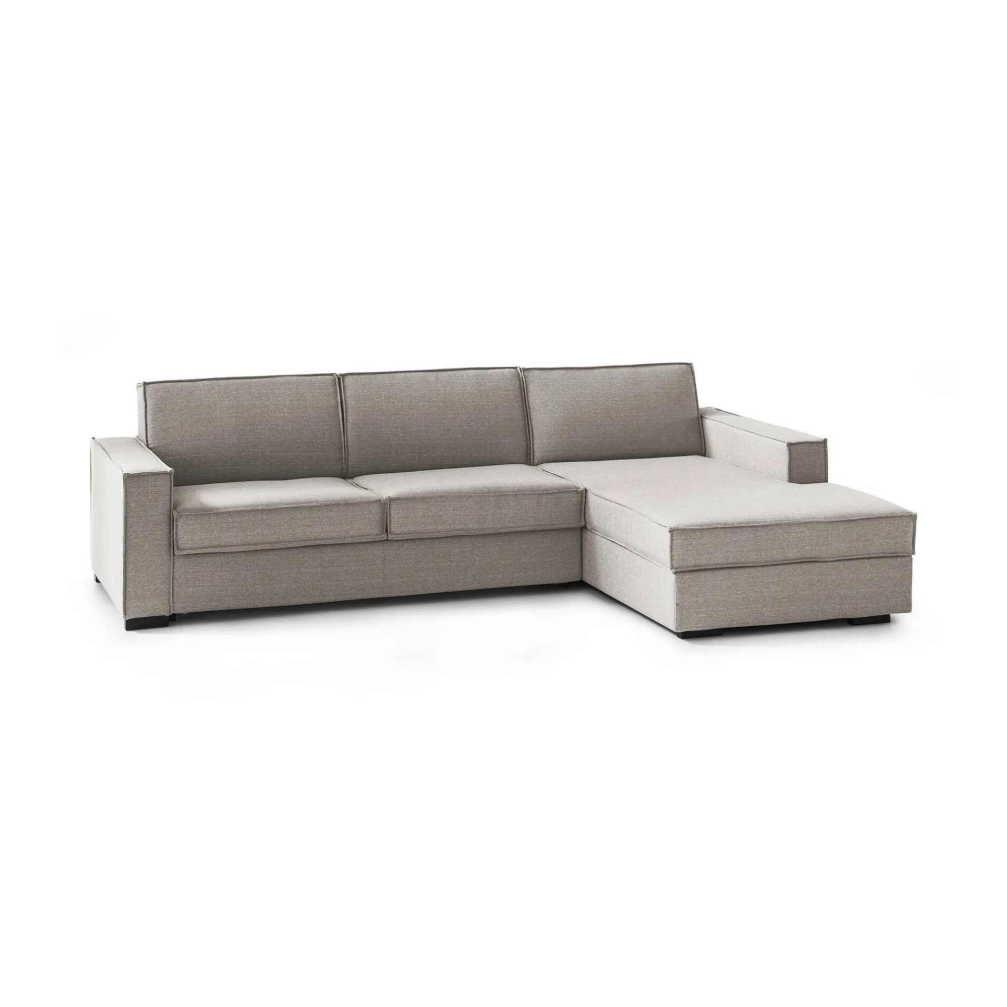 Divano fisso con penisola Ametrino, Cm 280x95h90,<Dmora Best