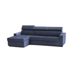 Divano fisso con penisola Akela, Cm 280x95h85,<Dmora Cheap