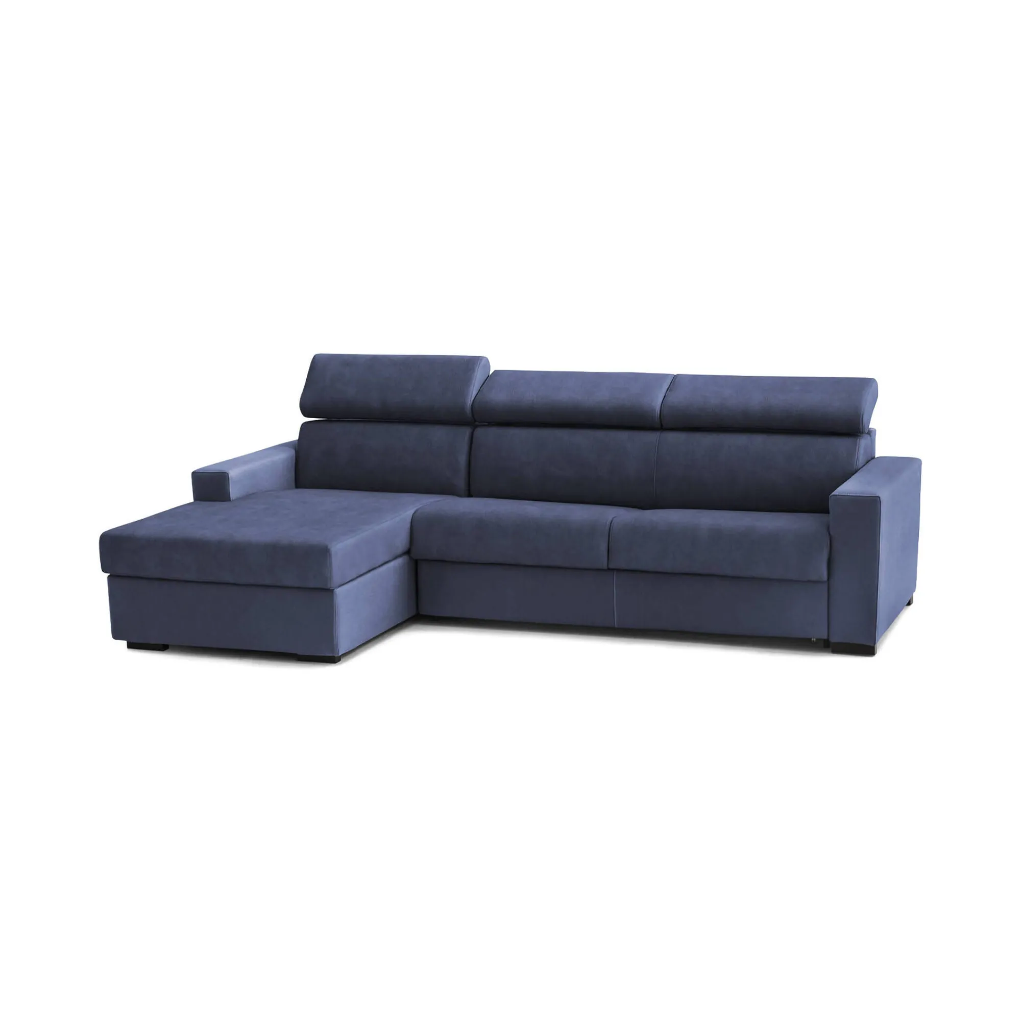 Divano fisso con penisola Akela, Cm 280x95h85,<Dmora Cheap