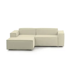Divano fisso con penisola Assurte, Cm 240x170h70,<Dmora Store