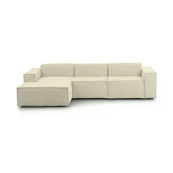 Divano fisso con penisola Alganibra, Cm 300x170h70,<Dmora Clearance