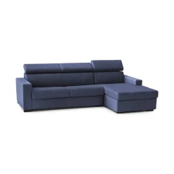 Divano fisso con penisola Angera, Cm 260x95h85,<Dmora Cheap