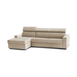 Divano fisso con penisola Akela, Cm 280x95h85,<Dmora New
