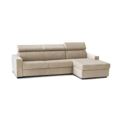 Divano fisso con penisola Ameno, Cm 280x95h85,<Dmora Discount