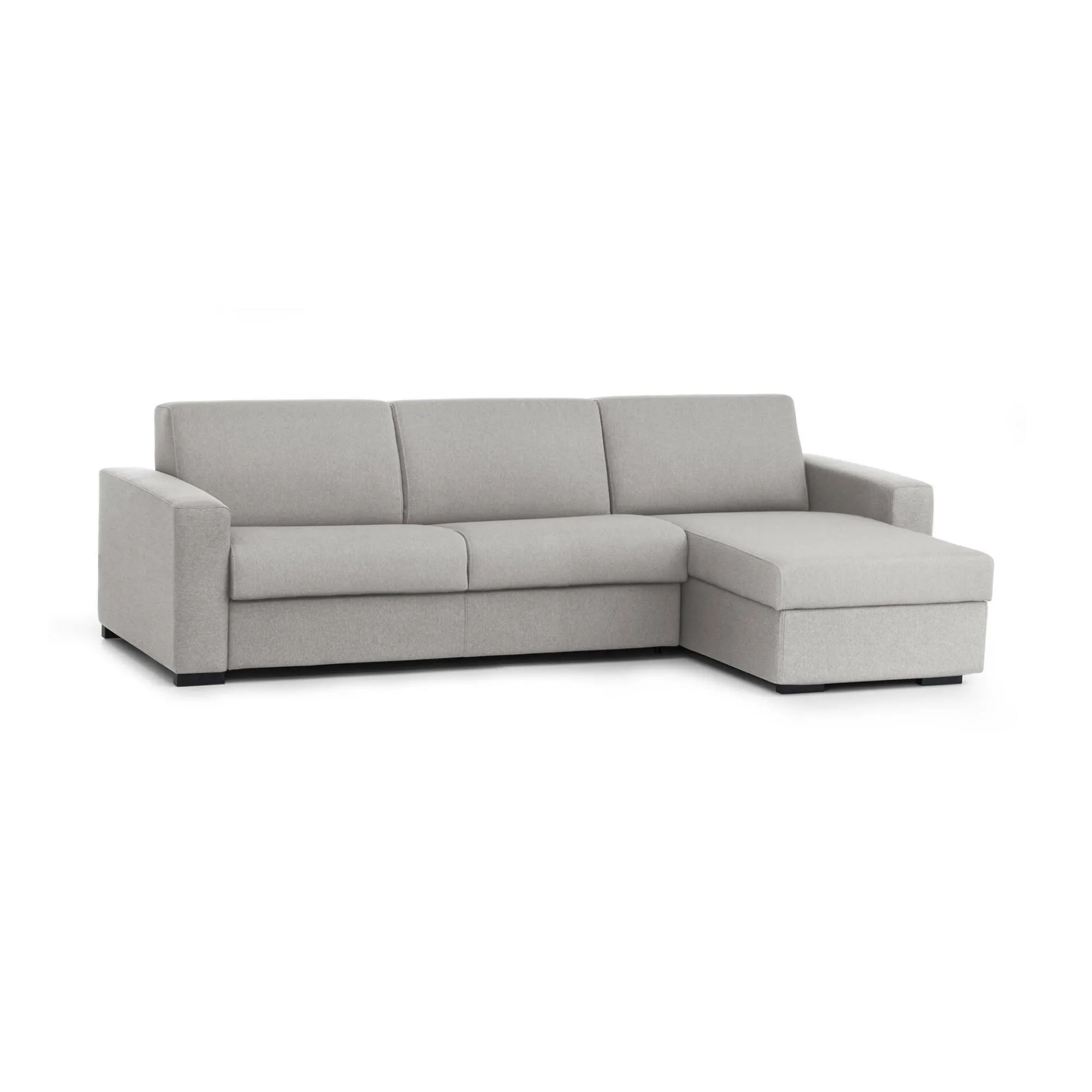 Divano fisso con penisola Azechiele, Cm 260x95h90,<Dmora Fashion
