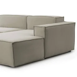 Divano fisso con penisola Asvaldo, Cm 340x170h70,<Dmora Best