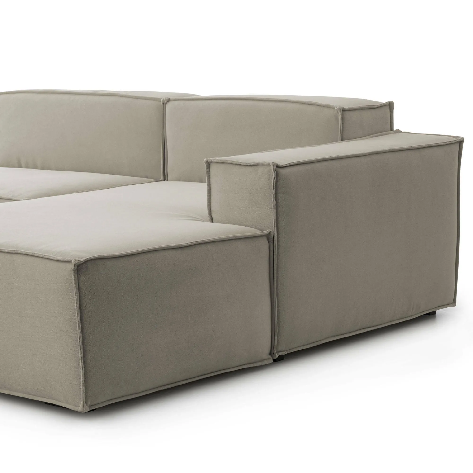 Divano fisso con penisola Ananas, Cm 300x170h70,<Dmora Store