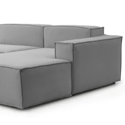 Divano fisso con penisola Amuleto, Cm 220x170h70,<Dmora Online
