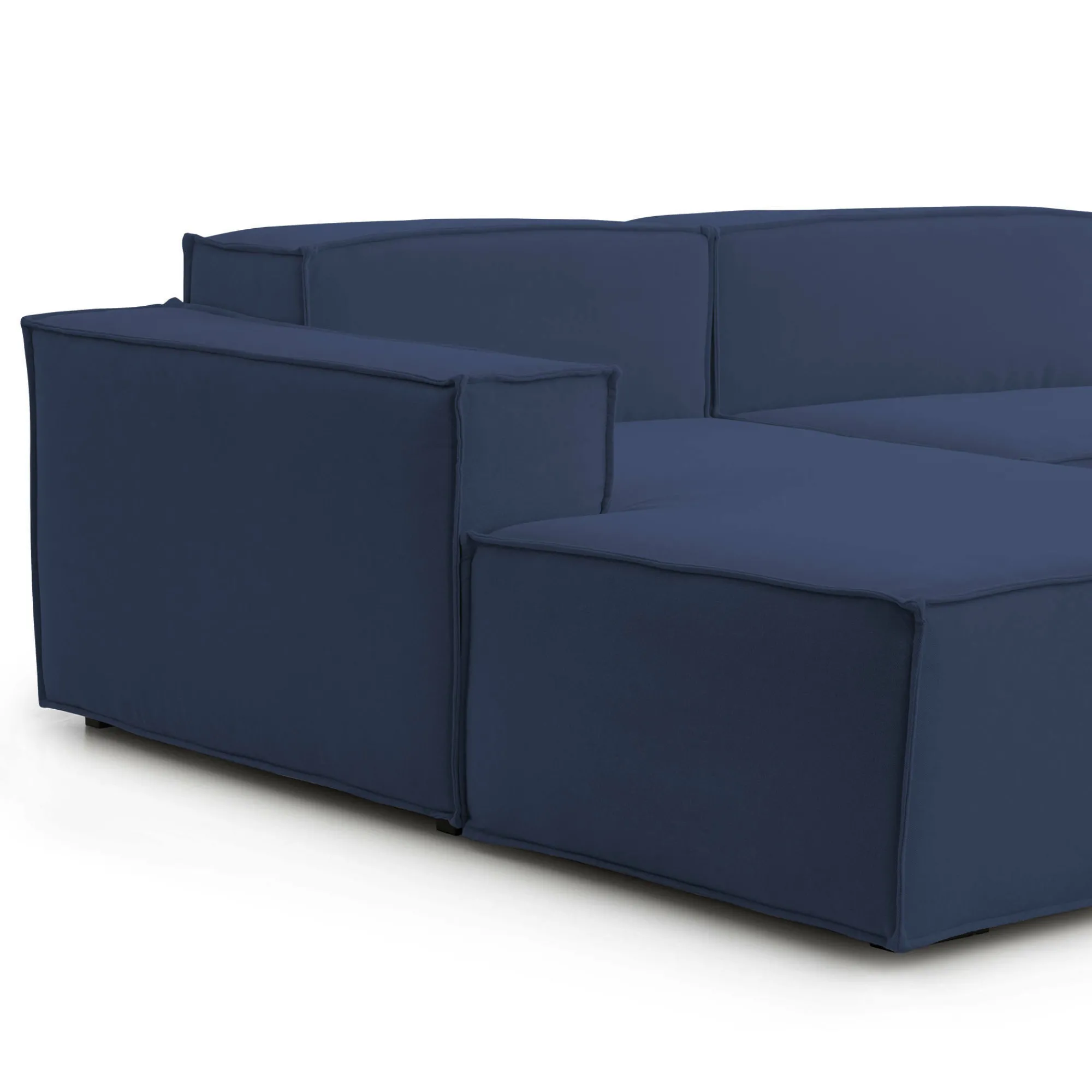 Divano fisso con penisola Dflori, Cm 300x170h70,<Dmora Sale