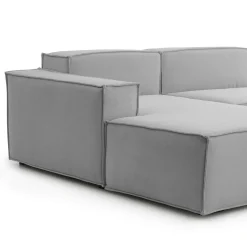 Divano fisso con penisola Alganibra, Cm 300x170h70,<Dmora Hot