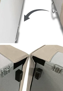 Divano fisso con penisola Assurte, Cm 240x170h70,<Dmora New