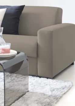 Divano fisso con penisola Atos, Cm 280x95h90,<Dmora Cheap
