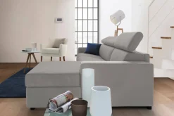 Divano fisso con penisola Ameno, Cm 280x95h85,<Dmora Flash Sale