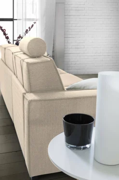 Divano fisso con penisola Anila, Cm 280x95h90,<Dmora Clearance