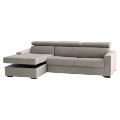 Divano fisso con penisola Aryaly, Cm 280x95h85,<Dmora New